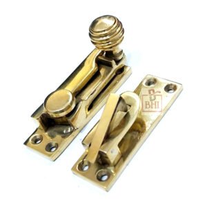 Sash Window Turn Latch Set Brass 70mm #7802