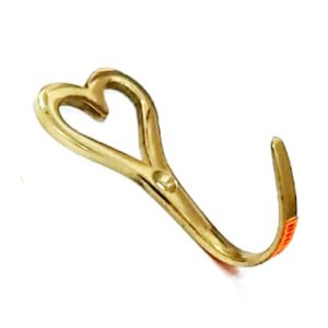 Hook-Heart Brass 60mm #7828