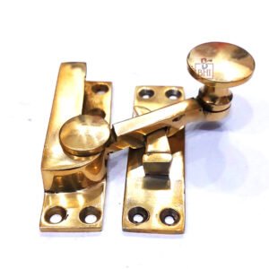 Sash Window Turn Latch Set Brass 70mm #7840