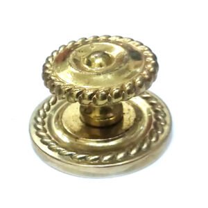 Cabinet Knob Brass 28mm Knob #7857