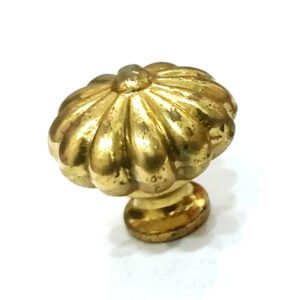 Cabinet Knob Brass 28mm Dia #7859