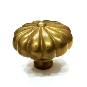 Cabinet Knob Brass 40mm Dia #7860