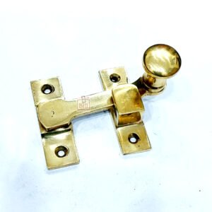 Sash Window Turn Latch Set Brass 85mm #7862