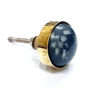 Cabinet Knob Brass & Resin 40mm #7873 (Set of 6 Pcs)