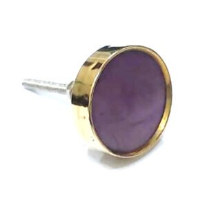 Cabinet Knob Brass & Resin 38mm #7898 (Set of 6 Pcs)