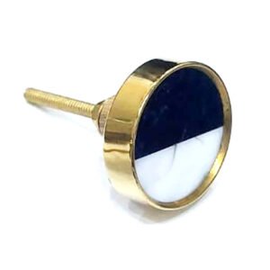 Cabinet Knob Brass & Resin 38mm #7916 (Set of 6 Pcs)