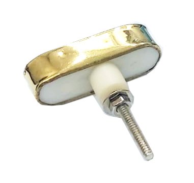 Cabinet Knob Marble & Brass 53mm #7918 (Set of 6 Pcs) - Image 2