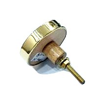 Cabinet Knob Brass & Resin 45mm #7930 (Set of 6 Pcs) - Image 2