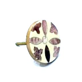 Cabinet Knob Resin with Wood 47mm #7939 (Set of 6 Pcs)