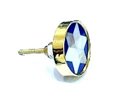 Cabinet Knob Brass & Resin 45mm #7941 (Set of 6 Pcs)