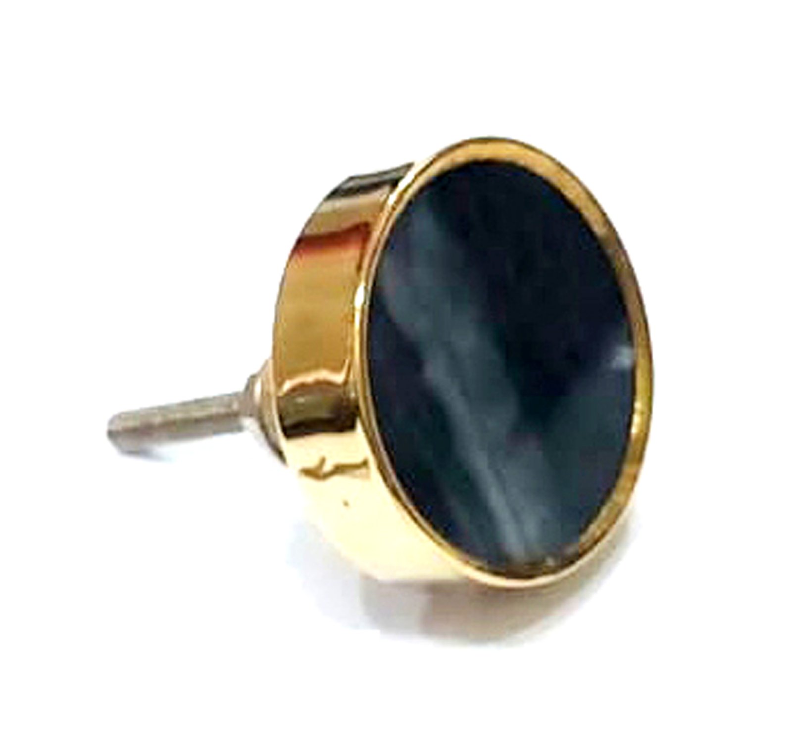 Cabinet Knob Brass & Resin 40mm #7946 (Set of 6 Pcs)