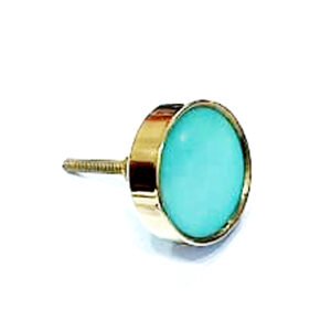 Cabinet Knob Brass & Resin 38mm #7950 (Set of 6 Pcs)