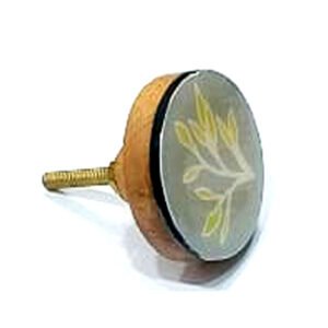 Cabinet Knob Resin & Wood 40mm #7964 (Set of 6 Pcs)