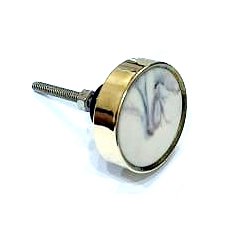 Cabinet Knob Brass & Resin 38mm #7965 (Set of 6 Pcs)