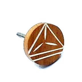 Cabinet Knob Wood 43mm #7995 (Set of 6 Pcs)