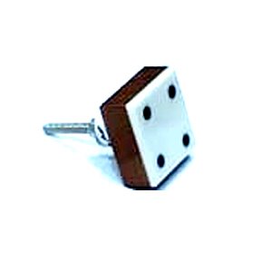 Cabinet Knob Wood & Acrylic 33mm #8006 (Set of 6 Pcs)