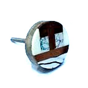 Cabinet Knob Resin & Wood 40mm #8008 (Set of 6 Pcs)