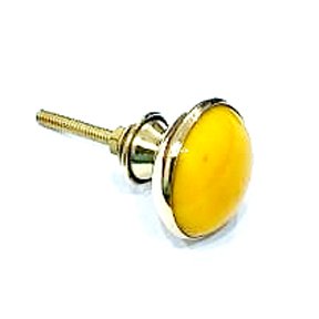 Cabinet Knob Brass & Resin 35mm #8027 (Set of 6 Pcs)