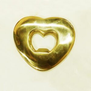 Brass Bottle Opener- Heart 75mm #8056