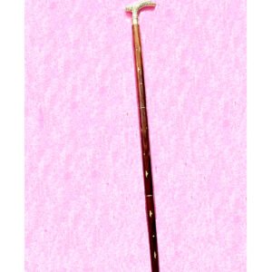 Antique Wooden Walking Stick with Brass Handle 930mm #8060