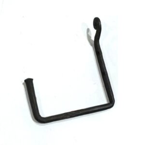 Wrought Iron Metal Toilet Roll Holder for Bathroom Toilet Wall Mount Handmade Bathroom Lavatory Toilet Paper Holder Wall Mount Black Finish 230mm #8188