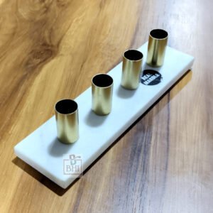 White Marble candle holder 280mm #8217