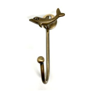 Cast Iron Animal Coat Hook-Dolphin 130mm #8267 Antique Finish