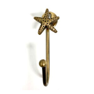 Cast Iron Animal Coat Hook-Starfish 130mm #8269 Antique Finish