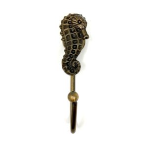 Cast Iron Animal Coat Hook-Seahorse 130mm #8270 Antique Finish
