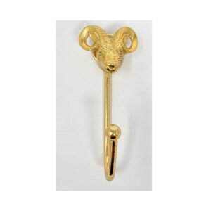 Cast Iron Animal Coat Hook-Ram 130mm #8273 Antique Finish