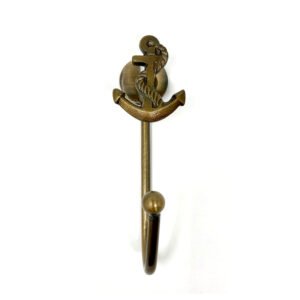 Cast Iron Coat Hook-Anchor 130mm #8274 Antique Finish