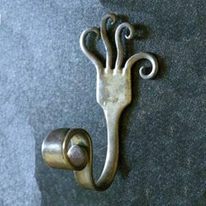 Hand Forged Iron Coat Hook #8326