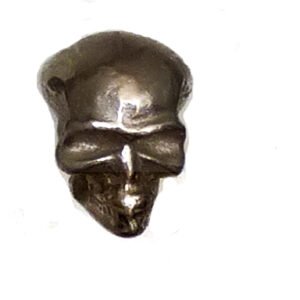 BRASS CABINET KNOB NICKEL FINISH HUMAN SKULL 40mm #833 (Set of 6 Pcs)