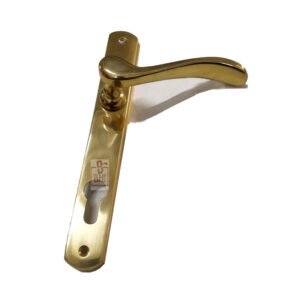 Brass Door Handle with key hole 220mm #8367
