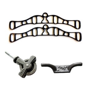 Cast Iron Heavy Duty Single Wheel Pulley Block Duplex Bearing Grooved Wheel Smooth Loading for Material Handling and Moving Gym Ceiling Airer Single Pulley Wheel Antique Iron Roof Conservatory hardware #8497