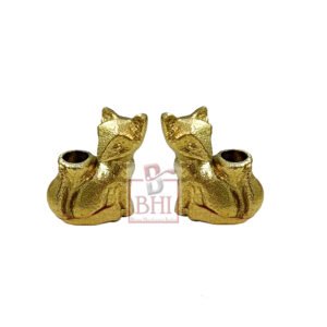 Cast Iron Candle holder fox Set of 2 Piece 55mm #8523