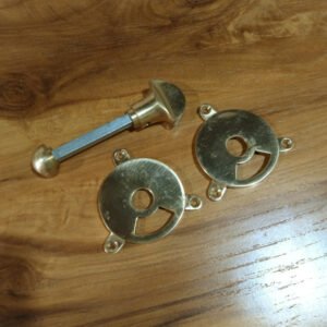 Brass Bathroom Latch Set 75mm #8551