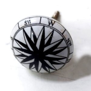 Cabinet Knob Ceramic 40mm #8585 (Set of 6 Pcs)