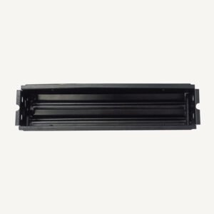 Sheet Iron Wall Vent Grill - Metal Ventilation Grilles - Air Vent Covers for Walls 260mm #8655 Black Powder Coated Finish
