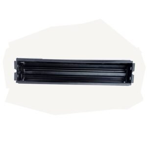 Sheet Iron Wall Vent Grill - Metal Ventilation Grilles - Air Vent Covers for Walls 300mm #8657 Black Powder Coated Finish