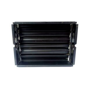 Sheet Iron Wall Vent Grill - Metal Ventilation Grilles - Air Vent Covers for Walls Black Powder Coated Finish 210mm #8663