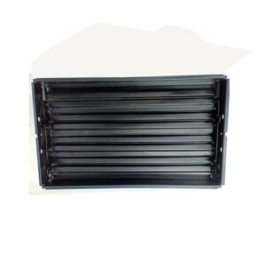 Sheet Iron Wall Vent Grill - Metal Ventilation Grilles - Air Vent Covers for Walls 360mm #8666 Black Powder Coated Finish