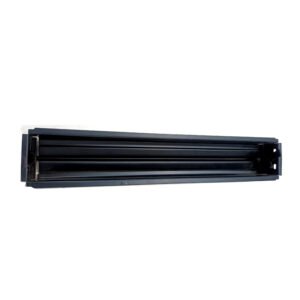 Sheet Iron Wall Vent Grill - Metal Ventilation Grilles - Air Vent Covers for Walls 360mm #8671 Black Powder Coated Finish