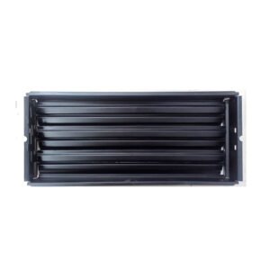 Sheet Iron Wall Vent Grill - Metal Ventilation Grilles - Air Vent Covers for Walls 355mm #8672 Black Powder Coated Finish