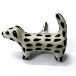 Ceramic Cabinet knob Dog 60mm #8708 (Set of 6 Pcs)