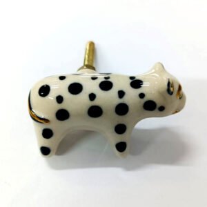 Ceramic Cabinet knob Panther 50mm #8796 (Set of 6 Pcs)