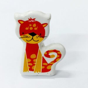 Ceramic Cabinet knob Cat 50mm #8803 (Set of 6 Pcs)