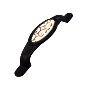 Brass Antique Cabinet Gold Line Ceramic Kitchen Cabinet Pull Handle 100mm #8885