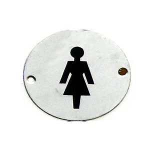 Aluminum "WOMEN" Toilet Sign Plaque Door Wall Cafe Shop Pub Hotel Bar Work Satin Anodised Vintage Finish 75mm #890