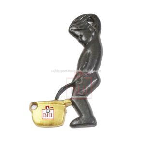 Cast Iron "BOY" Toilet Sign Plaque Door Wall Cafe Shop Pub Hotel Bar Work B/Polish Brass Vintage Finish 80mm #893